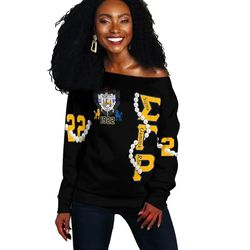 sigma gamma rho pearl offshoulder, african women off shoulder for women