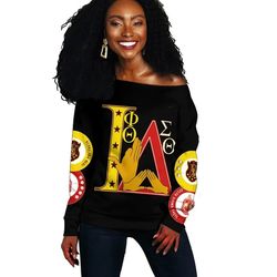 iota phi theta delta sigma theta black offshoulder, african women off shoulder for women