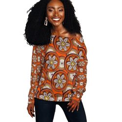 ankara oriki ijebu offshoulder, african women off shoulder for women