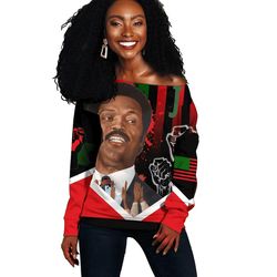 african american flag jesse jackson women off shoulder, african women off shoulder for women