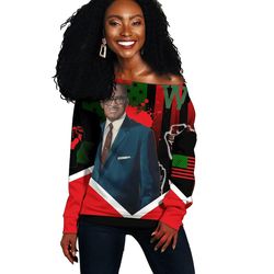 african american flag william l. dawson women off shoulder, african women off shoulder for women