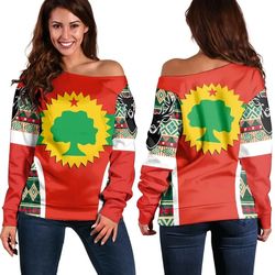 oromo africa pattern style women's off shoulder, african women off shoulder for women