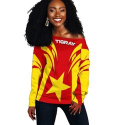 tigray love tigray women's off shoulder, african women off shoulder for women