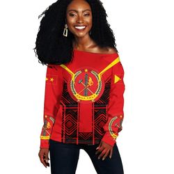 tigray coat of arms new women's off shoulder, african women off shoulder for women