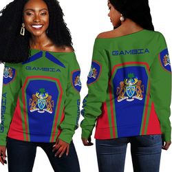 gambia women's off shoulder sweaters, african women off shoulder for women