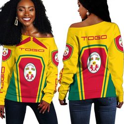 togo women's off shoulder sweaters, african women off shoulder for women