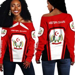 western sahara women's off shoulder sweaters, african women off shoulder for women