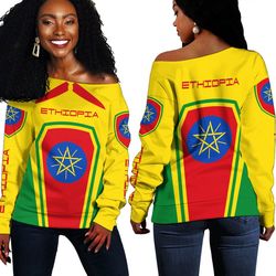 ethiopia women's off shoulder sweaters, african women off shoulder for women