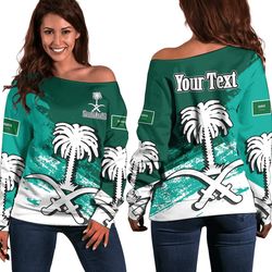 saudi arabia special version special women's off shoulder sweatshirt, african women off shoulder for women