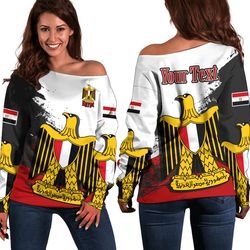 egypt white version special women's off shoulder sweatshirt, african women off shoulder for women