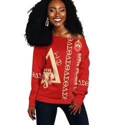 red delta sigma theta offshoulder 03, african women off shoulder for women