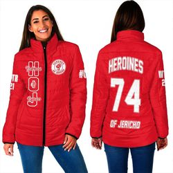 custom heroines of jericho padded jackets 01, african padded jacket for men women