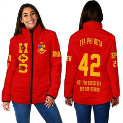 custom eta phi beta padded jackets 01, african padded jacket for men women