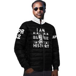 groove phi groove black history padded jacket 01, african padded jacket for men women