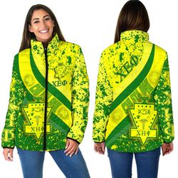 chi eta phi special women padded jacket, african padded jacket for men women