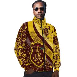 iota phi theta special padded jacket, african padded jacket for men women