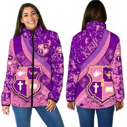 key fraternity special women padded jacket, african padded jacket for men women