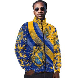 alpha phi omega special padded jacket, african padded jacket for men women