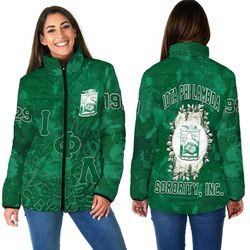 iota phi lambda sport style women padded jacket, african padded jacket for men women