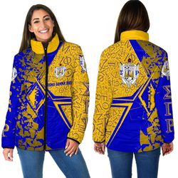 sigma gamma rho legend women padded jacket, african padded jacket for men women