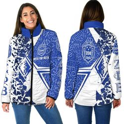 zeta phi beta legend women padded jacket, african padded jacket for men women