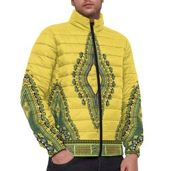 africa neck dashiki - padded jacket, african padded jacket for men women