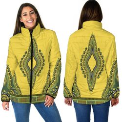 africa neck dashiki - women padded jacket, african padded jacket for men women