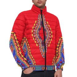 neck dashiki africa - padded jacket, african padded jacket for men women