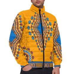 neck africa dashiki - padded jacket, african padded jacket for men women