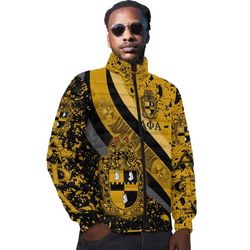 alpha phi alpha special padded jacket, african padded jacket for men women
