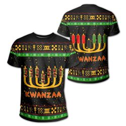 Kwanzaa Christmas Tee, African T-shirt For Men Women