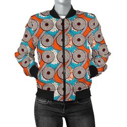 ankara cloth - paramount chief bomber women, african bomber jacket for men women