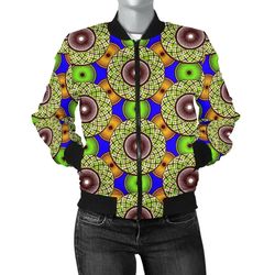 ankara cloth - vibrant nawiri bomber women, african bomber jacket for men women