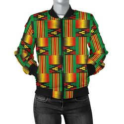 kente cloth - adwinasa bomber women, african bomber jacket for men women