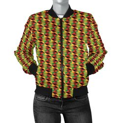 kente cloth - ghana special bomber women, african bomber jacket for men women