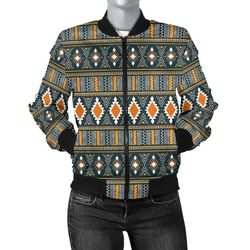 kente cloth - ashanti geometric bomber women, african bomber jacket for men women