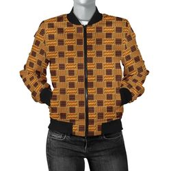 kente cloth - bonwire style bomber women, african bomber jacket for men women
