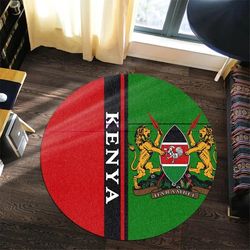 kenya style round carpet, african rug for home