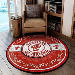 heroines of jericho decor round carpet, african rug for home