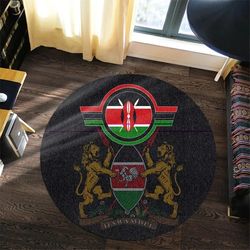 kenya grunge round carpet, african rug for home