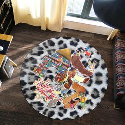 africa family welcome home round carpet, african rugs, round rugs for home