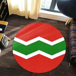 jayuya flag round carpet, african rugs, round rugs for home