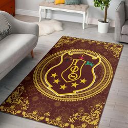 iota phi theta floral patern area rug, africa area rugs for home