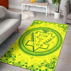 chi eta phi floral patern area rug, africa area rugs for home