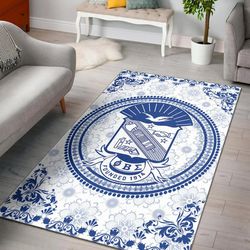 phi beta sigma floral patern area rug, africa area rugs for home