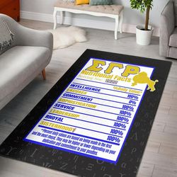 sigma gamma rho area rug, africa area rugs for home