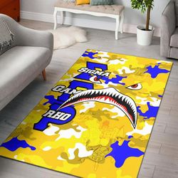 sigma gamma rho full camo shark area rug, africa area rugs for home