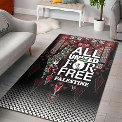 all united for free palestine area rug, africa area rugs for home