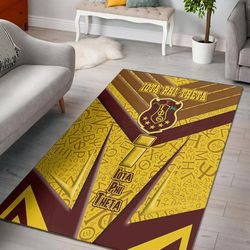 iota phi theta sporty style area rug, africa area rugs for home