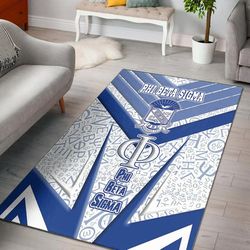 phi beta sigma sporty style area rug, africa area rugs for home
